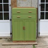 Renovated antique buffet – Herbarium Green (Libéron)