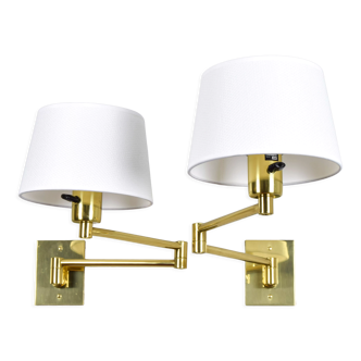 Two sconces by George W Hansen for Metalarte