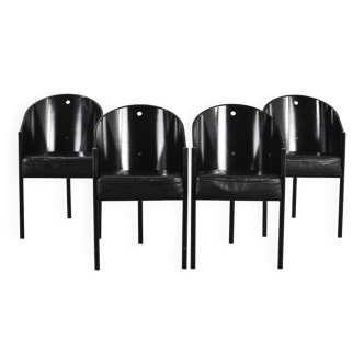 Suite de quatre fauteuils Costes par Philippe Starck, circa 1984