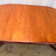 Round dining table with 2 70s extensions
