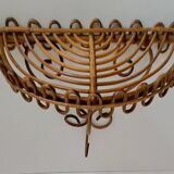 Bamboo wall shelf