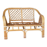 Arched rattan sofa 1970
