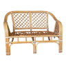 Arched rattan sofa 1970