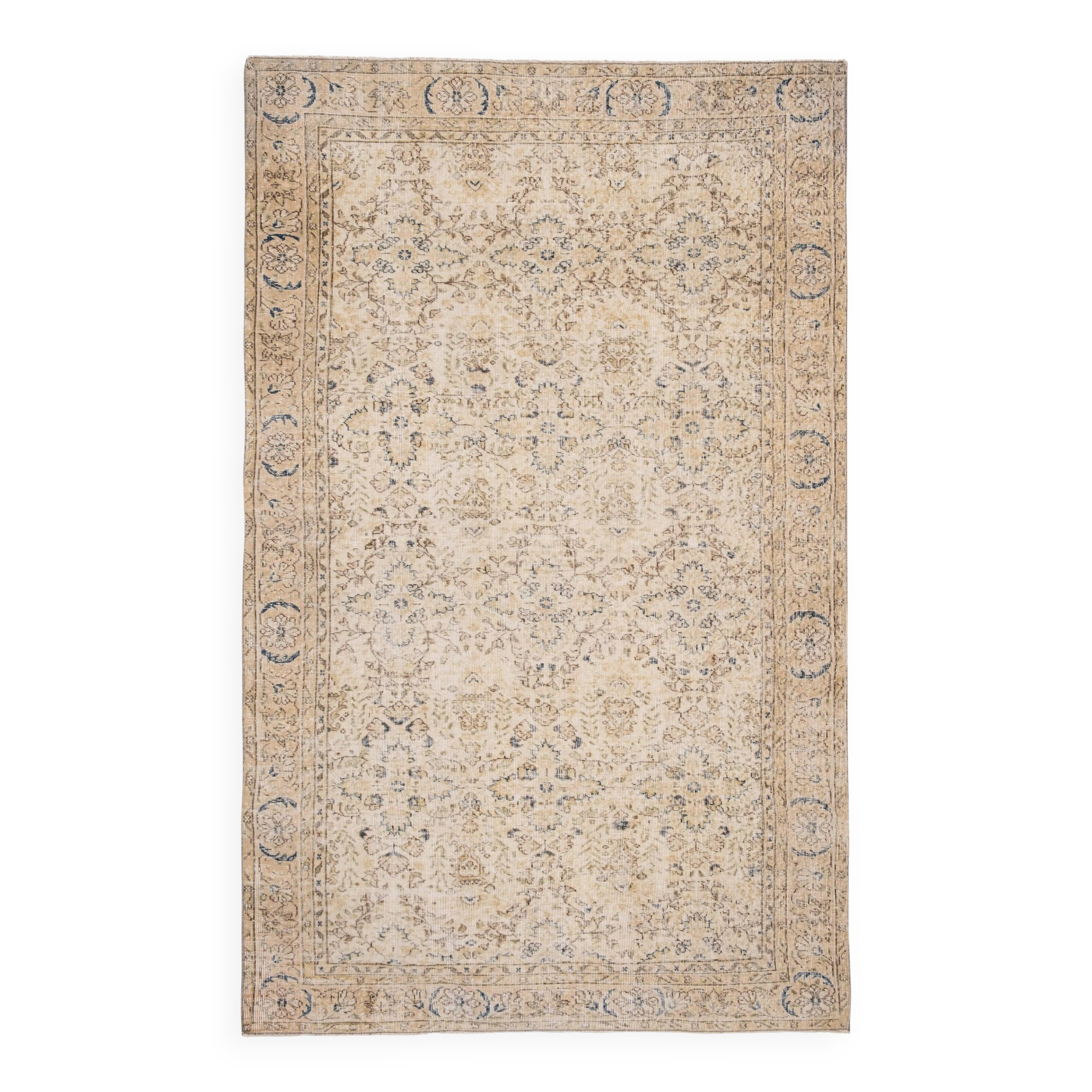 Vintage Turkish Oushak rug 188x300 cm