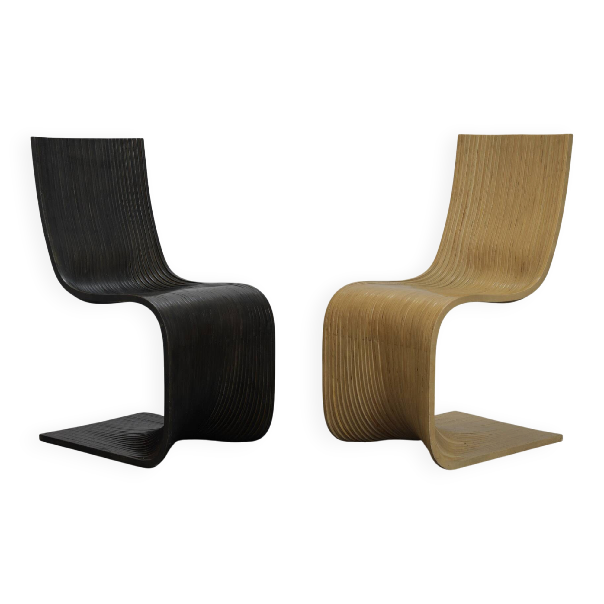 Paire de chaises Contour par Alejandro Estrada pour Piegatto, Guatemala, 2006