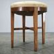 Pair of Art Deco Walnut and Beech Stools, Czechoslovakia, 1930s