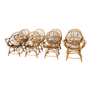 set de 8 fauteuils en