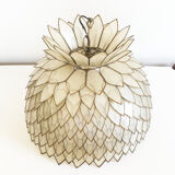 Petal hanging of mother-of-Pearl and brass