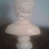 Boy bust in plaster