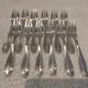 12 silver-plated cake forks, goldsmith Boulenger art deco