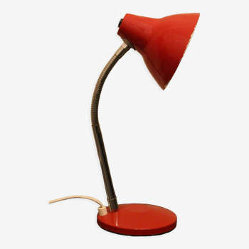 Aluminor desk lamp red 70's