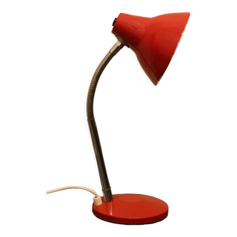Aluminor desk lamp red 70's