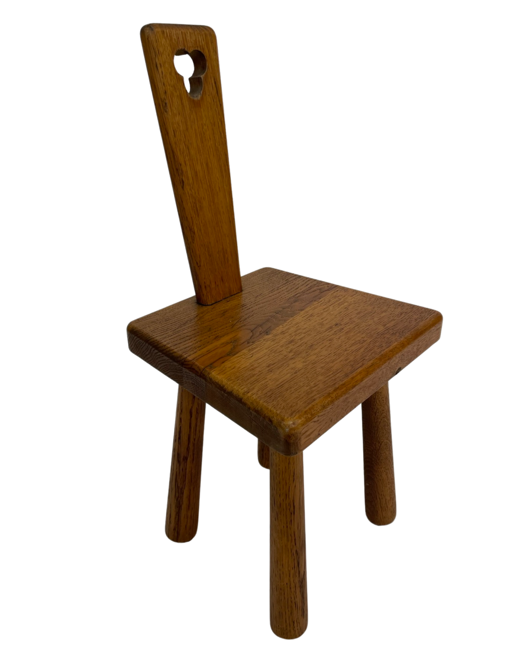 Vintage Spanish chair / stool 70s design brutalist