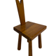 Vintage Spanish chair / stool 70s design brutalist