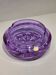 Bohemian crystal ashtray and pocket tray, mouth-blown.