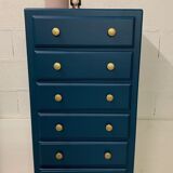Vintage peacock green dresser