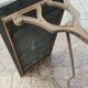 Old bistro table with a wooden top