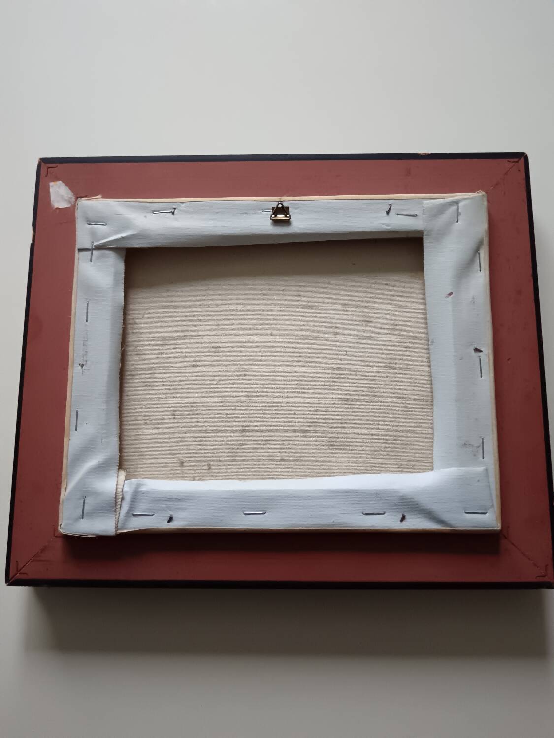 Oil of a bouquet and its lovely frame