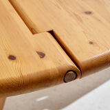 Pinewood dining set by rainer daumiller for hanex, set of 7