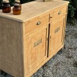 Parisian sideboard in raw wood