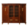 Empire-style library in flame mahogany – Gilded bronzes –