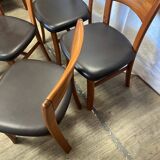 Scandinavian chairs in solid teak from the 1970s.