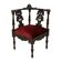 Antique Italian Oak Corner Chair Renaissance Style