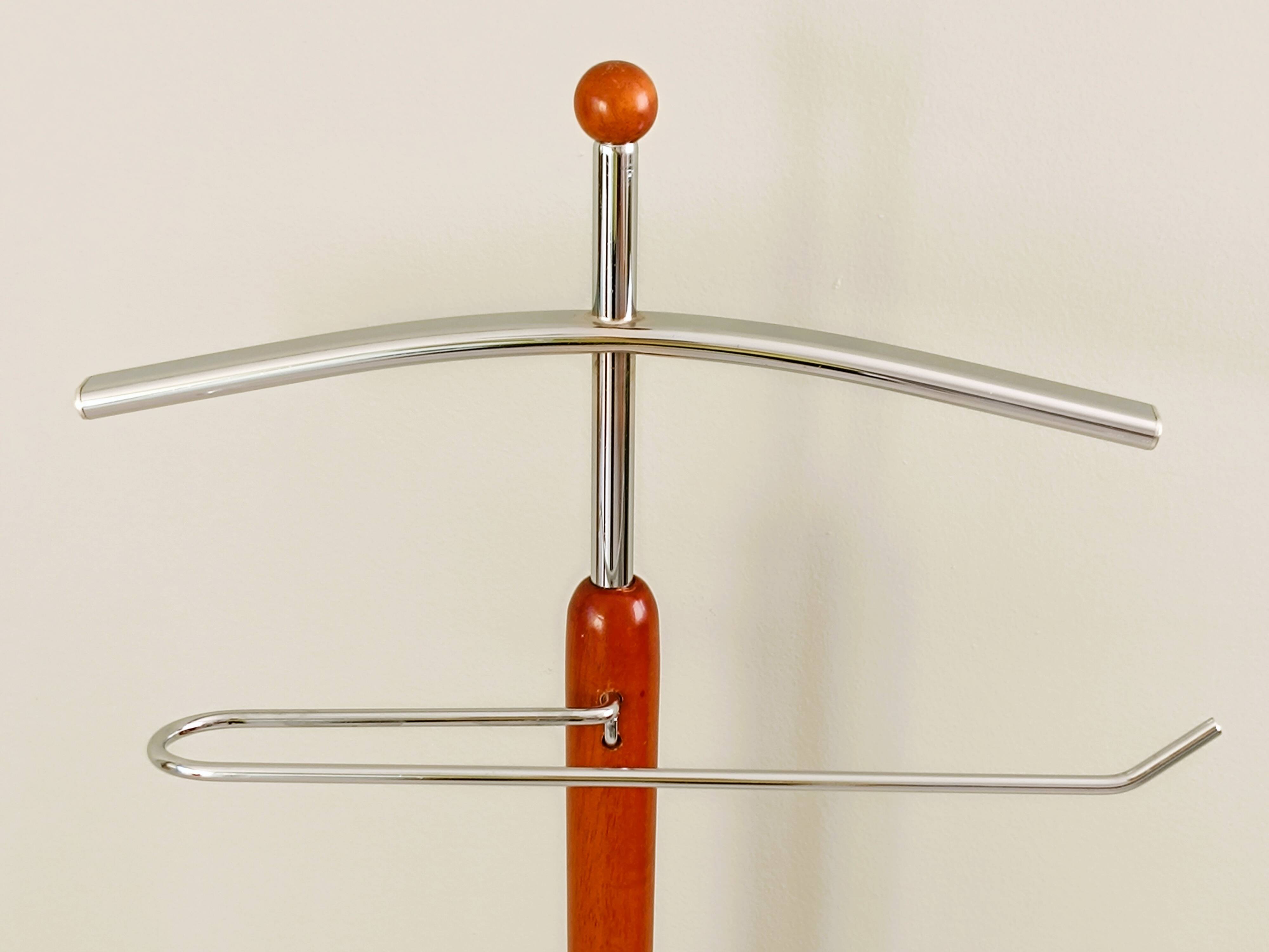 Wooden and metal valet