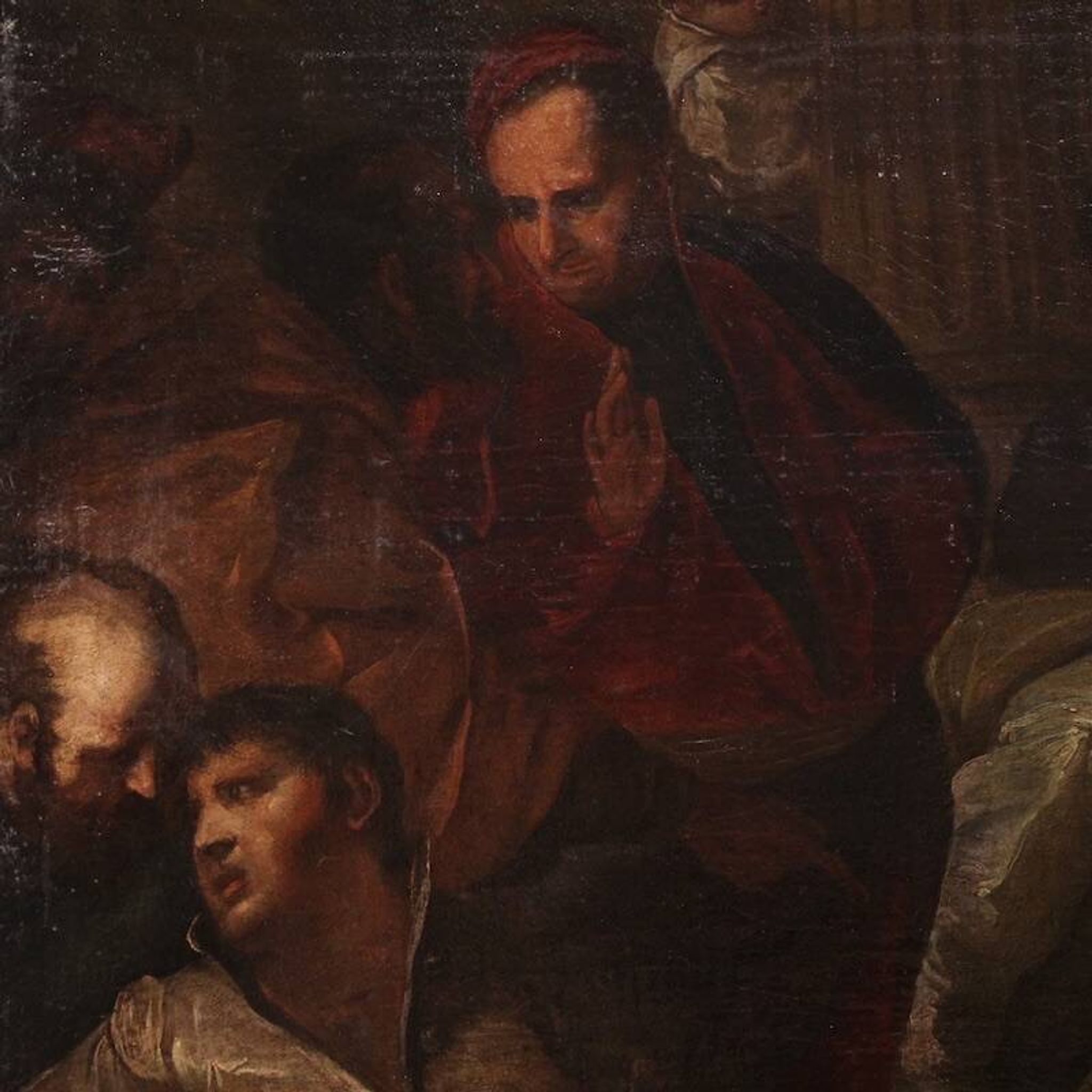 Great 16th-century Venetian painting, Christ and the Adulteress