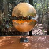 Gold leaf ball lamp