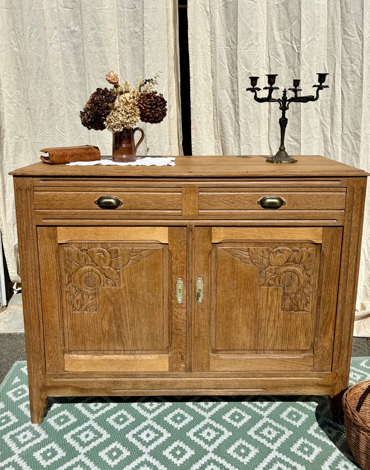Art Deco oak sideboard