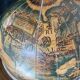 Bar vintage mappemonde Italie 1970