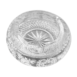 Ashtray in cut and gilded crystal