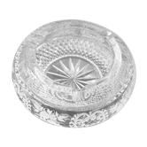 Ashtray in cut and gilded crystal
