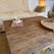 Solid wood coffee table