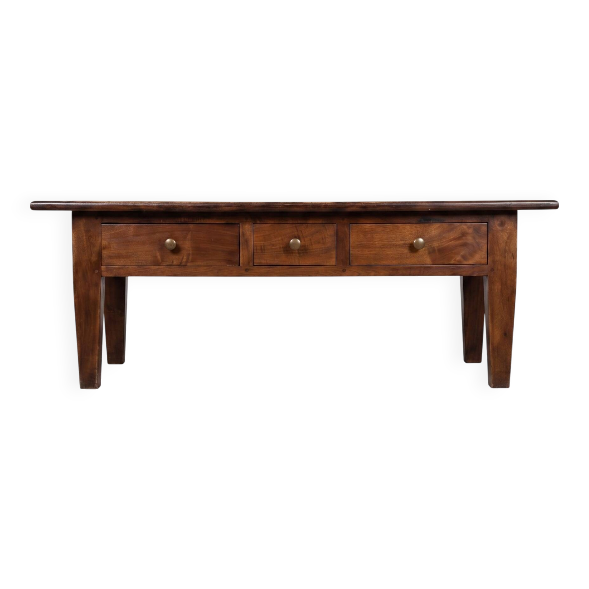 Solid walnut coffee table