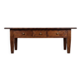 Table salon noyer massif