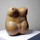 Grande Vénus sculpturale en grès, buste de femme, vintage signé, vintage 90