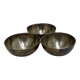 Silver Plated Triple Table Bowl Art Deco 1940s Salt & Pepper Sauce Egg Cup