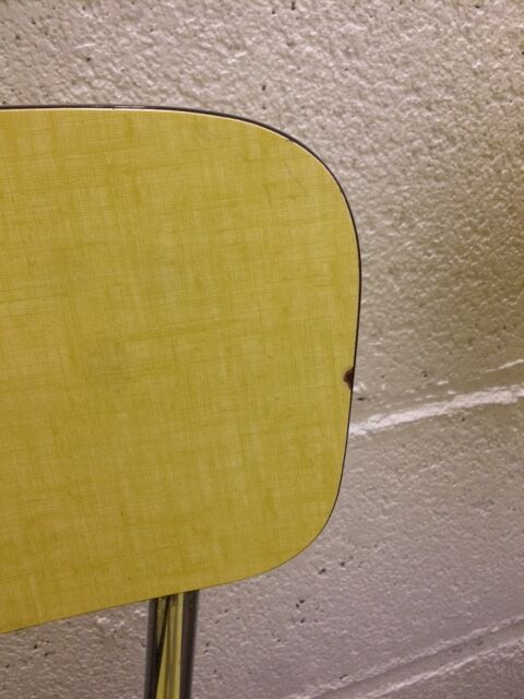Yellow formica chairs