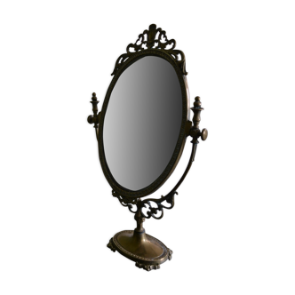Miroir psyché en laiton 42x52cm
