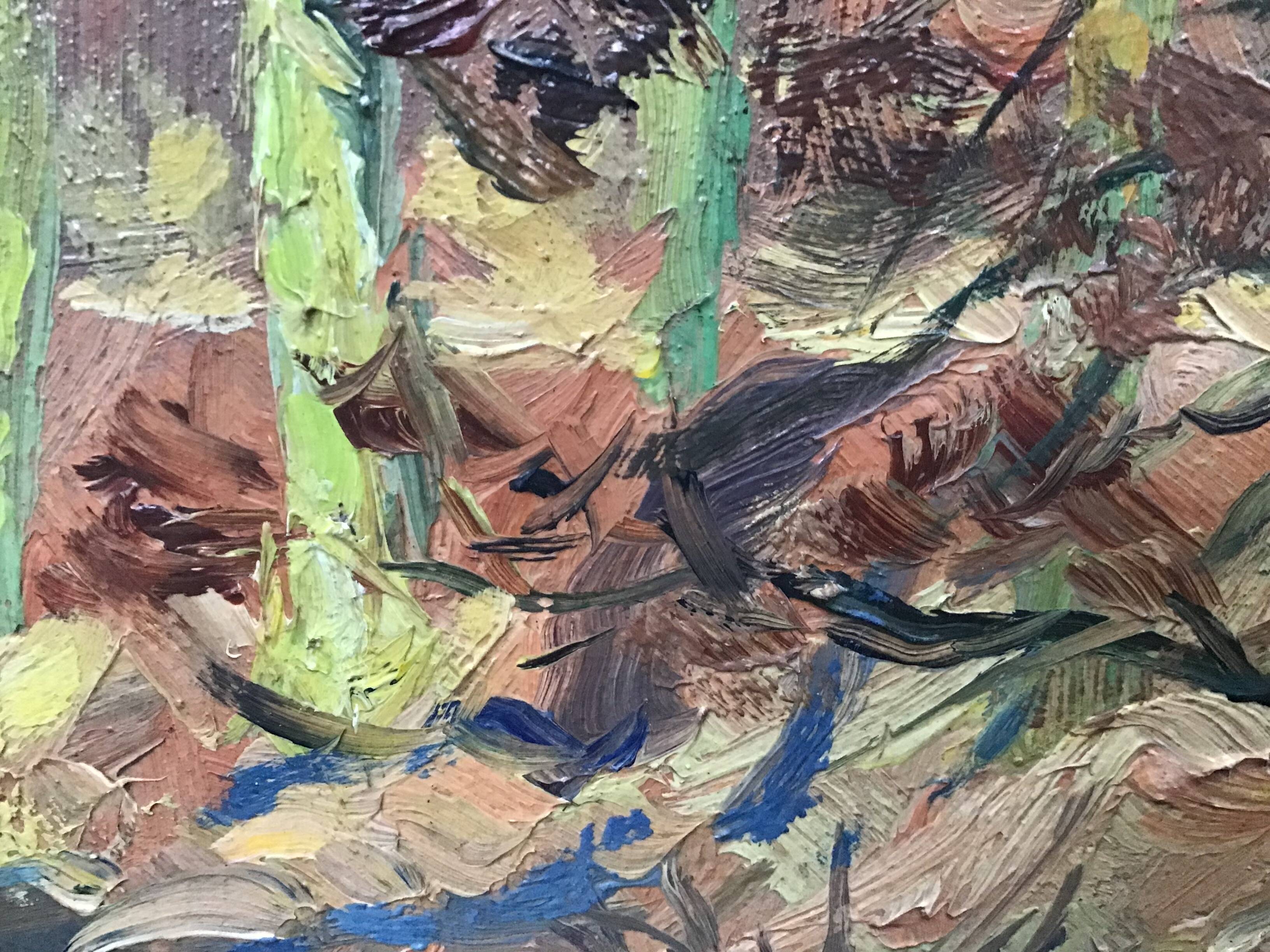 “Stream in the forest” by Modeste-Jean Lhomme. Liège school of landscape