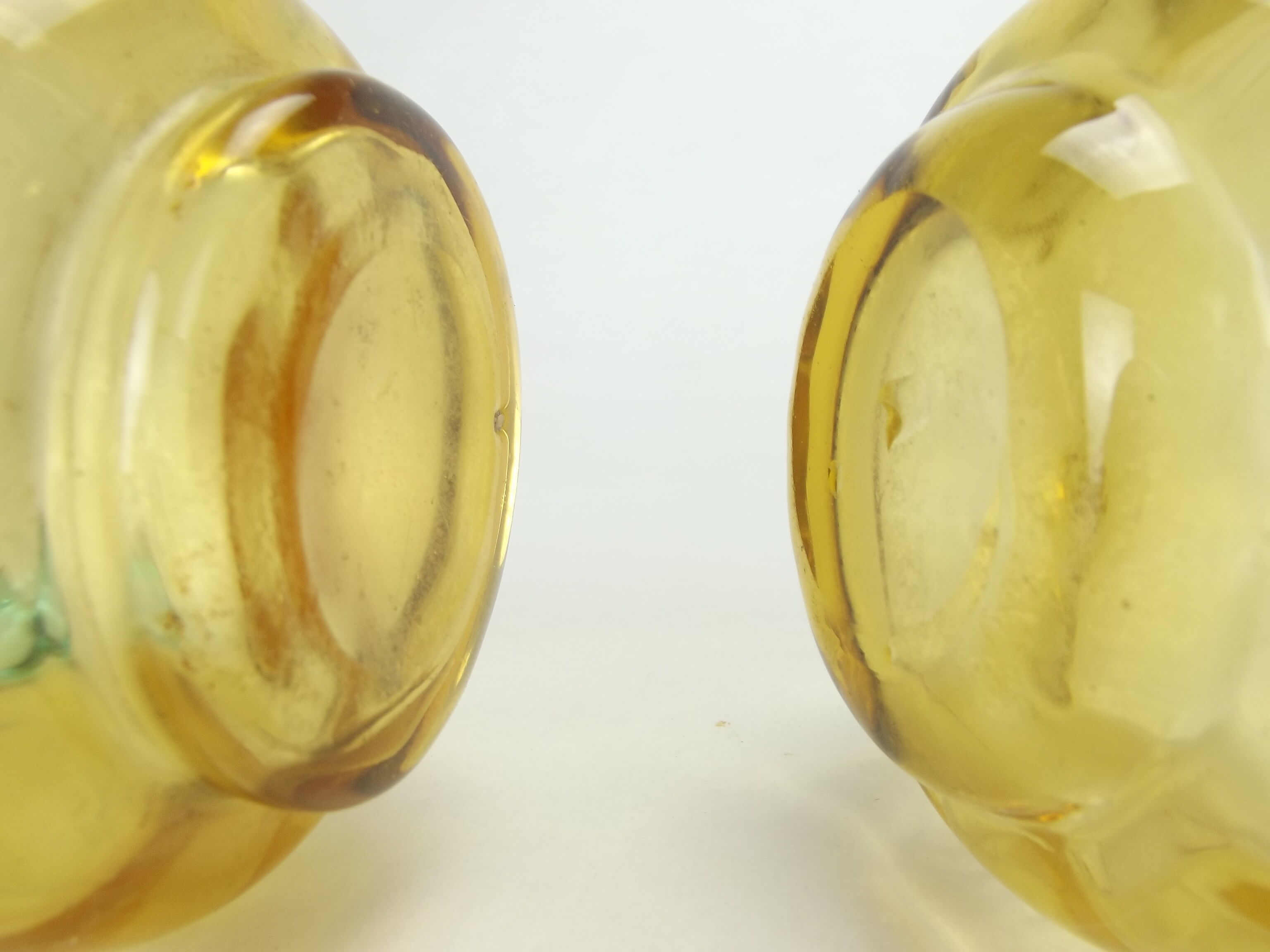 Old pair of George Sand decanters, Cristal de Portieux