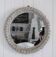 Round wicker mirror, 20th century