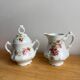 Sugar bowl & cream jug – Limoges porcelain Lafarge & Cie, 1900–1930