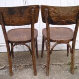 Pair of Mahieu bistro chairs