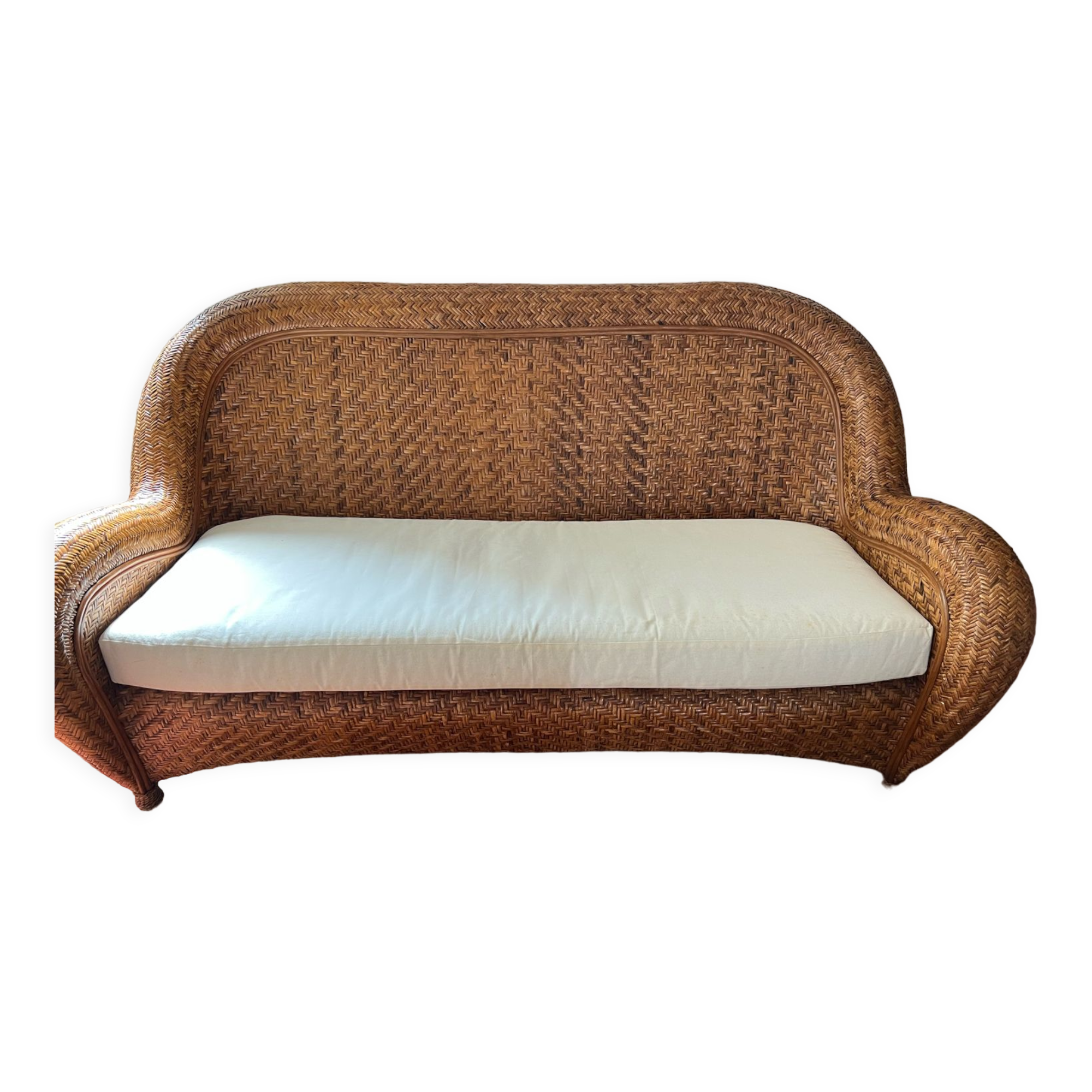 Rattan sofa and armchair