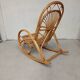 Bamboo wicker rocking chair