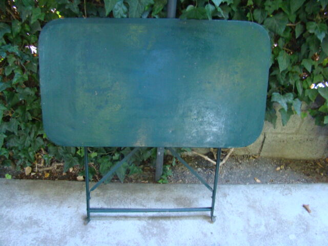 Old garden iron table