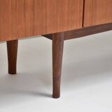Large vintage Scandinavian teak sideboard – 1960s buffet